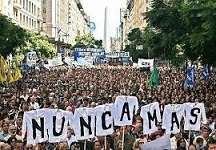 Manifestación contra violencia de género