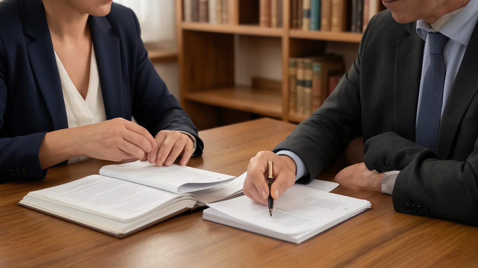 Técnico de polígrafo preparando las preguntas para un caso de abuso sexual